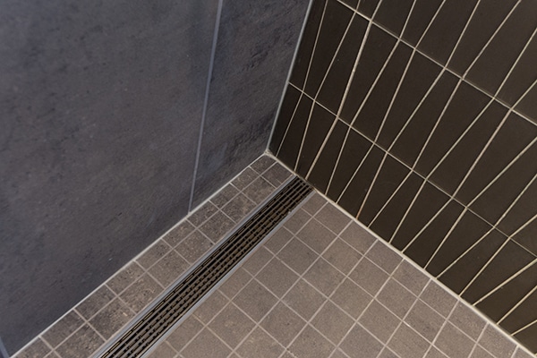 infinity drain bathroom shower remodel