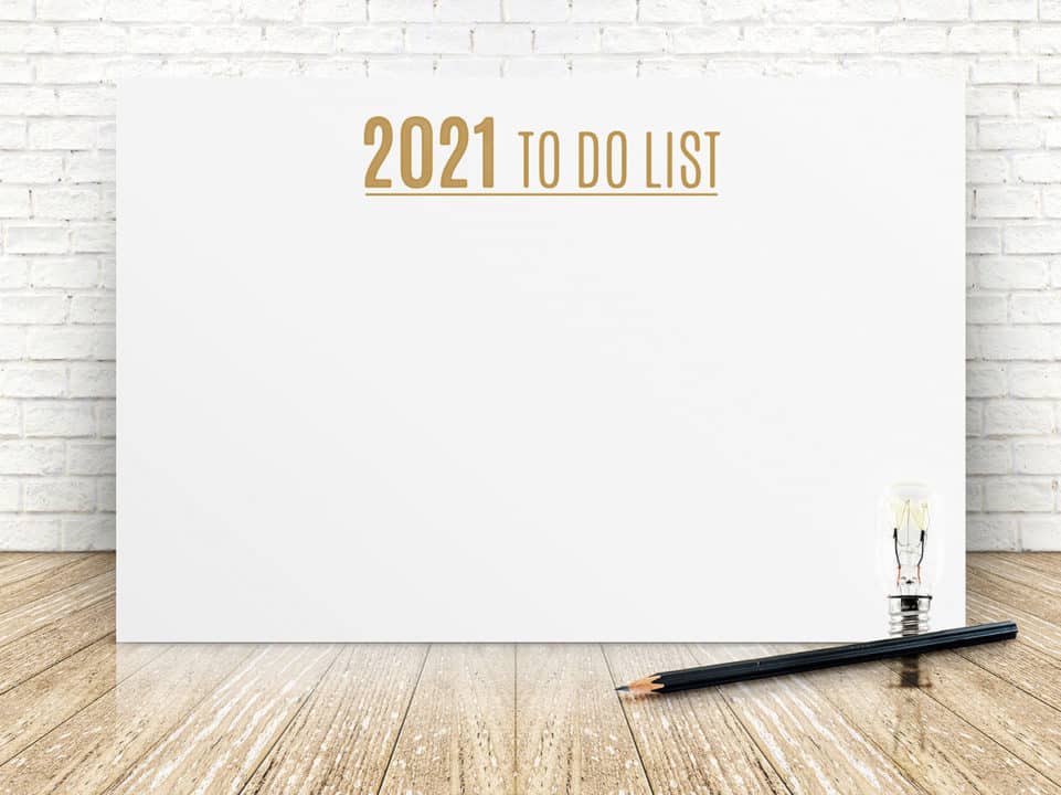 2021 New Year Resolution List