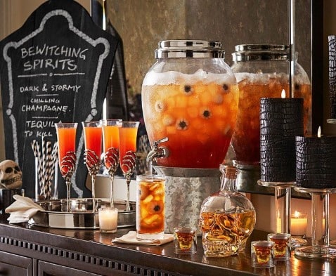 halloween cocktail station
